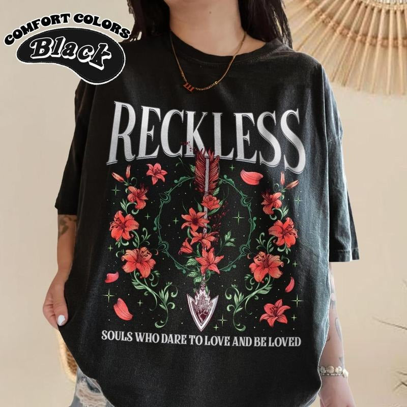 Reckless T-Shirt, Bookish T-Shirt, Kai And Paedyn Fan Shirt, Vintage Fashion, Classic Styles for Everyone, Relaxed Fit,...