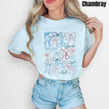 Red & Blue Ribbons Comfort Colors T-Shirt 'NLB' Hoodie, Sweatshirt | PureTeeCo.com