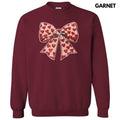 Red Heart & Pink Bow Sequin Patch Sweatshirt T-Shirts, Hoodie | PureTeeCo.com