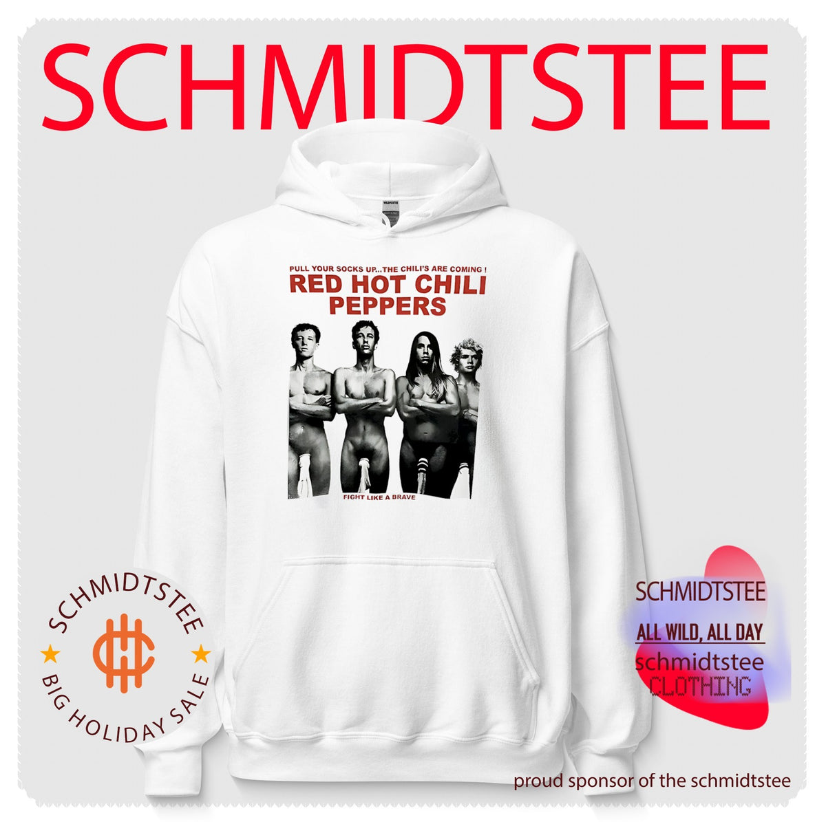Red Hot Chili Peppers Fight Like A Brave Socks Photo Shirt