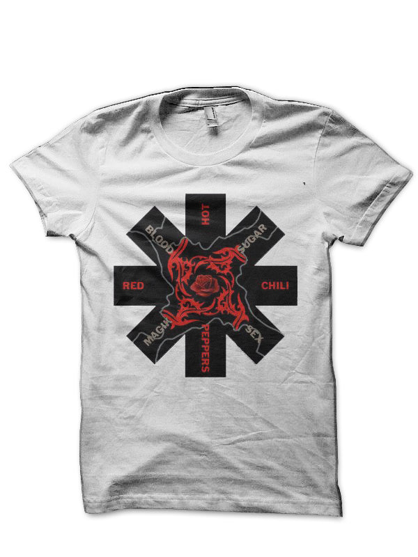 Red Hot Chili Peppers White T-Shirt Style001 Hoodie, Sweatshirt | PureTeeCo.com