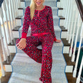 Red Leopard Pajama Set T-Shirts, Hoodie, Sweatshirt | PureTeeCo.com