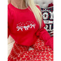 Red Sparkle Embroidered Bow Sweatshirt T-Shirts, Hoodie | PureTeeCo.com