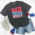 Red White & Boozy Comfort Colors T-Shirt Hoodie, Sweatshirt | PureTeeCo.com