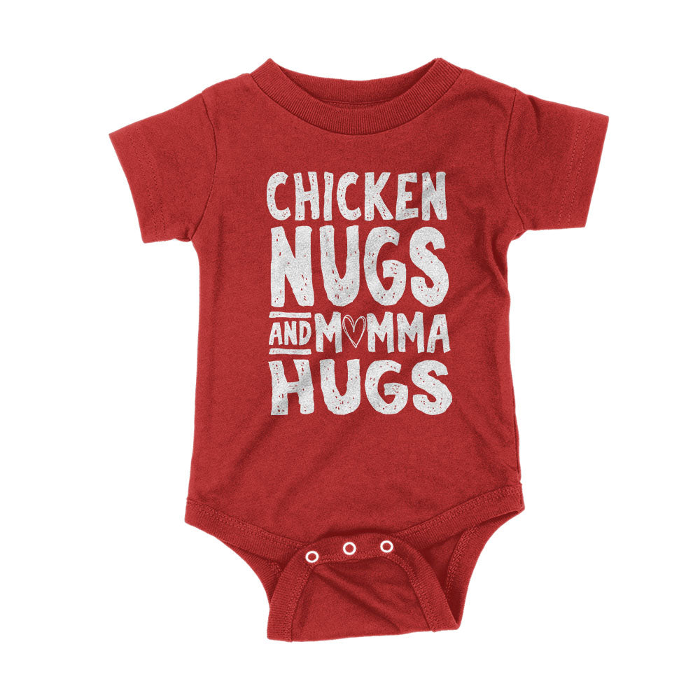 Chicken Nugs and Momma Hugs Kids Shirts Hoodie, Sweatshirt | PureTeeCo.com (Image 4)