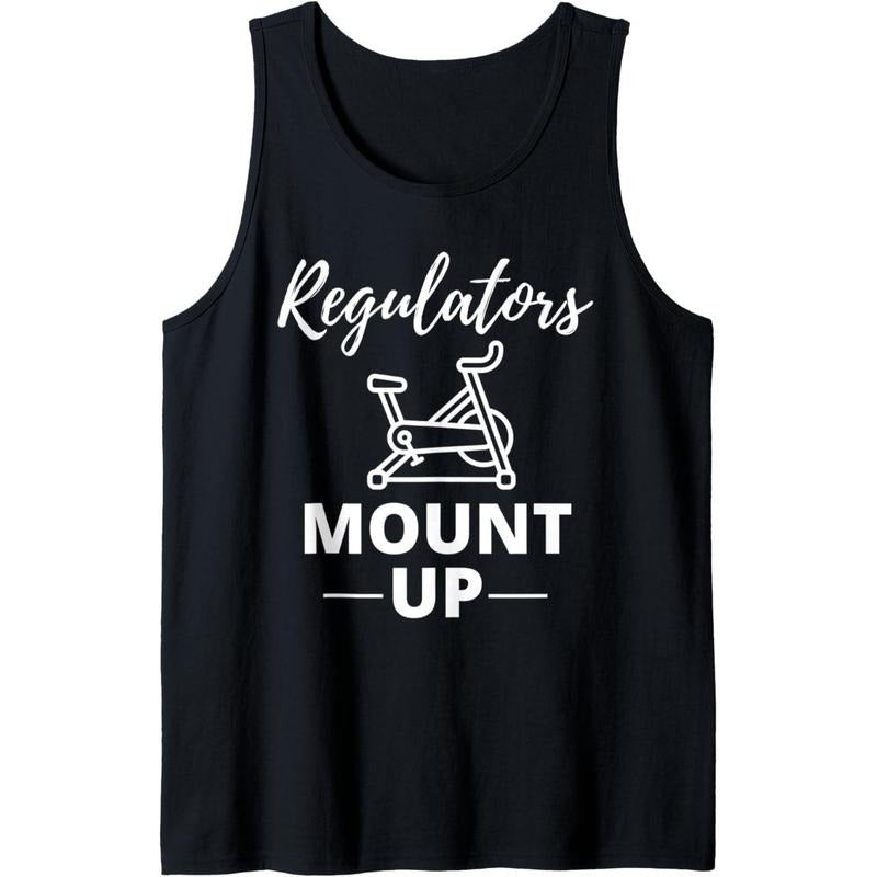 Regulators Mount Up Spin Class Funny Spinning Workout Gym Tank Top made in USA T-Shirts, Hoodie, Sweatshirt | PureTeeCo.com