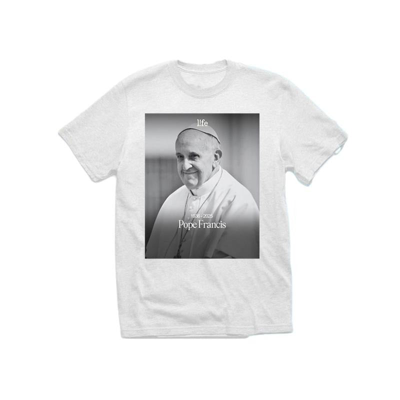 Rest In Peace Pope Francis Shirt - Unisex Cotton Tee - Viva Il Papa T-Shirt Menswear