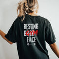 Resting Btch Face Gym Shirt For Girls Funny Gym Pump Cover Muscle Mommy Oversized Tee s Weightlifting Tshirt Gift Hoodie,...
