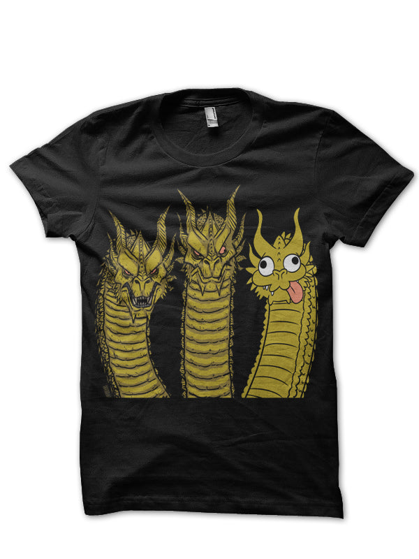 Retarded Ghidorah Black T-Shirt Hoodie, Sweatshirt | PureTeeCo.com