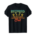 Retired Cat Funny Retirement 2024 Decoration Men Women T-Shirt 100%cotton Made in USA Hoodie, Sweatshirt | PureTeeCo.com