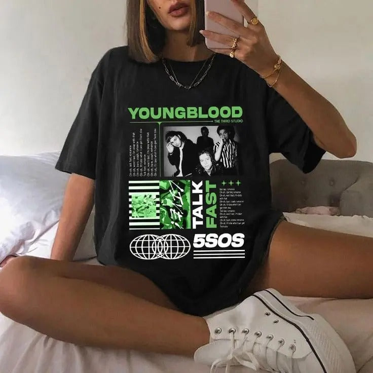 Retro 5 Seconds Of Summer T Shirt, 5SOS Merch Vintage The Show 2023 Tour, 5 Seconds Of Summer Vintage Shirt, Gift For...