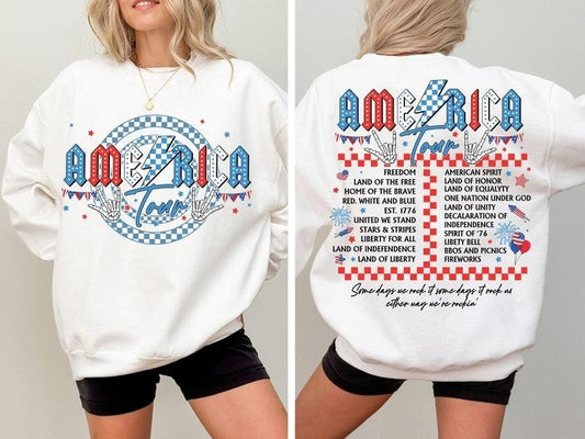 Retro America Tour Shirt, 1776 Independence Day, Patriotic Freedom shirt, Independence Day