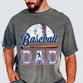 Retro Baseball Dad Shirt for Men Unisex Premium 100% Cotton Casual Game Day Sports Dad Life Father's Day Gift