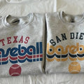 Retro Baseball Sweatshirt 70's Style Baseball Sweatshirt Casual Comfy T-Shirts, Hoodie | PureTeeCo.com