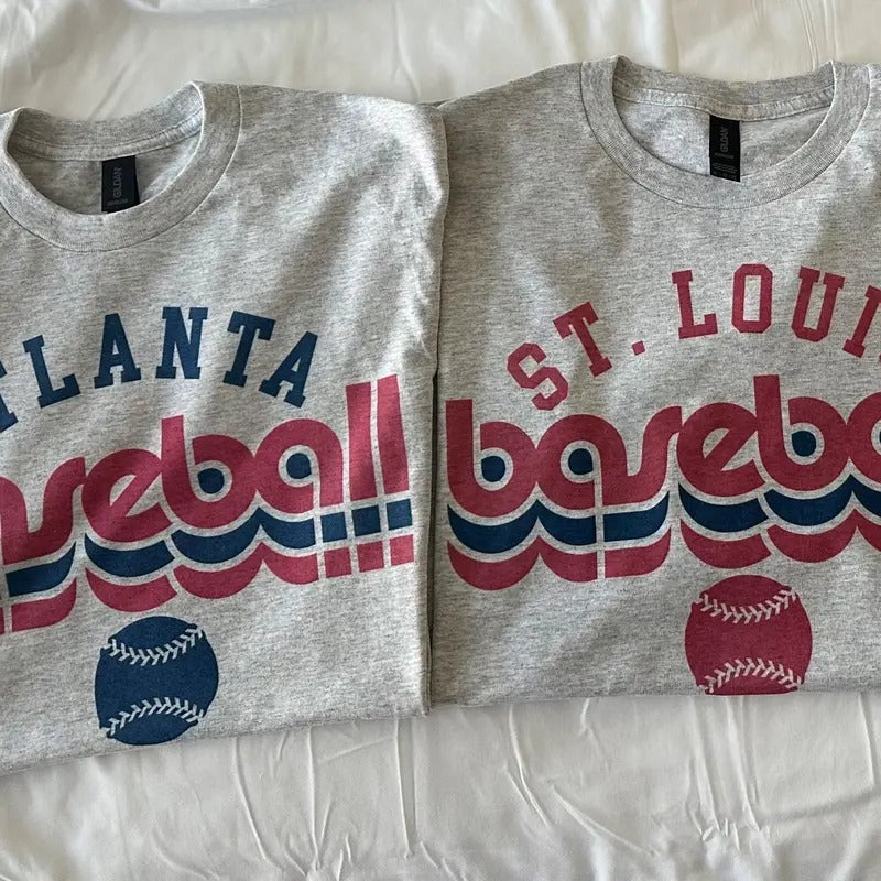 Retro Baseball T-Shirt 70's Style Baseball T Shirt Hoodie, Sweatshirt | PureTeeCo.com