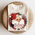 Retro Believe Santa Sweatshirt - Classic Holiday Clothing, Unisex Cotton Crewneck T-Shirts, Hoodie | PureTeeCo.com
