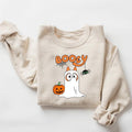 Retro Booey Halloween sweatshirt, Trendy Halloween shirt, Boo shirt, Halloween shirt, Halloween toddler shirt, spooky...