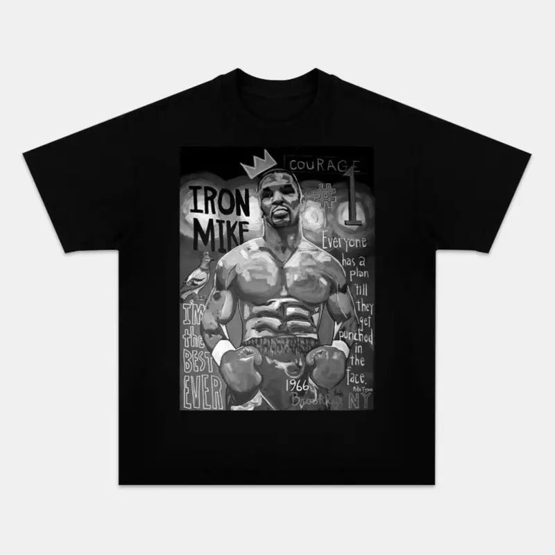 Retro Boxing Tee - Iron Mike Tyson Vintage Streetwear Design Hoodie, Sweatshirt | PureTeeCo.com