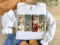 Retro Christmas Sweatshirt, Christmas Shirt , Santa Claus Sweatshirt Cotton Menswear Hoodie | PureTeeCo.com