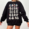 Retro Cozy Ghost Halloween Dark Romance Series Sweatshirt, Lights Out, Butcher And Blackbird, The Lords Series, Devils...