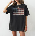 Retro Daisy Flower American Flag Shirt, 4th of July Shirts, Womens Fourth of July Shirt, USA Graphic Tee, Patriotic...