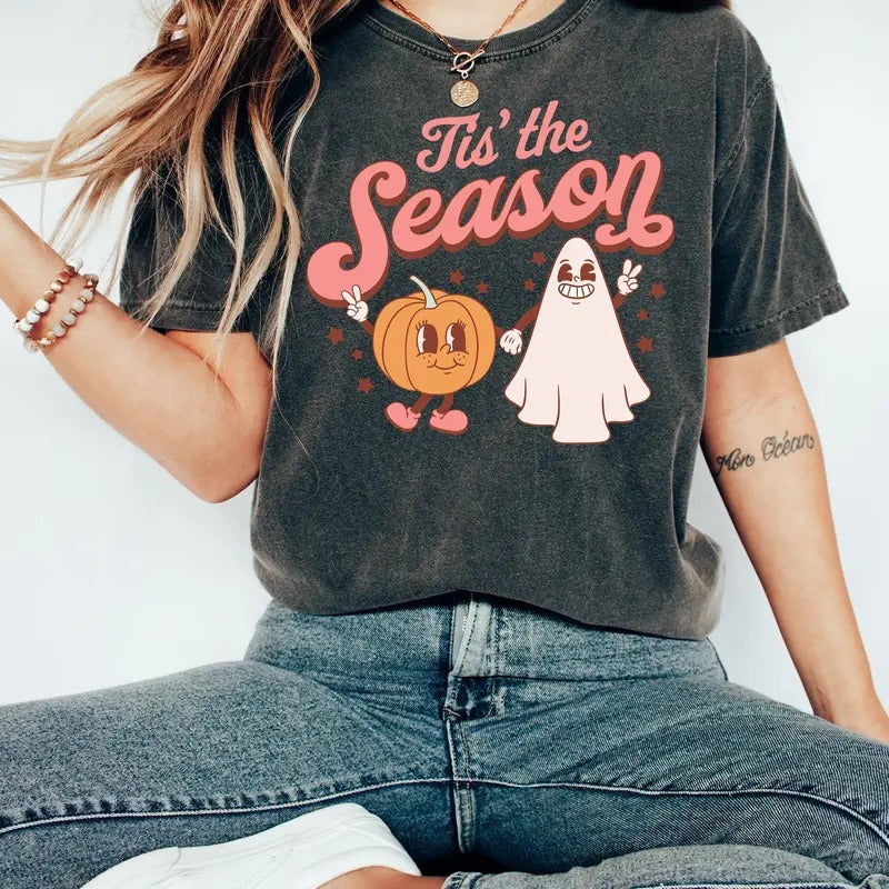 Retro Fall Shirt, Vintage Fall Pumkin and Pumkin Spice Latte Shirt, Vintage Thanksgiving Shirt, Retro Fall Shirt, Fall...