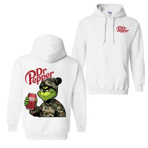 Retro Grin Dr. Pepper Hunting Hoodie, Christmas Movie Shirt, Dr. Pepper Sweatshirt, Hunting Shirt, Christmas Vacation...