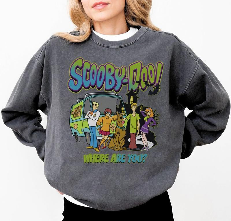 Retro Halloween Scooby Shirt, 90s Halloween Movie T-Shirt, Spooky Halloween Sweatshirt, Scooby Halloween T-Shirt, Vintage...
