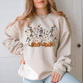 Retro Halloween Shirt, Halloween shirt, Dancing Skeleton Halloween sweatshirt Spooky Season Fall tee Pumpkin Black Cat...