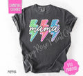 Retro Mama Shirt Comfort Colors,  Women's Graphic Tee  100% US Cotton Oversized Streetwear Top Hoodie, Sweatshirt