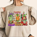 Retro Merry Sweatshirt for Women, Festive Christmas Shirt, Cute Holiday Gift, Unisex Crew Neck Pullover