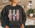 Retro Nutcracker Christmas Sweatshirt, Womens Christmas Tee Cotton Womenswear Hoodie | PureTeeCo.com