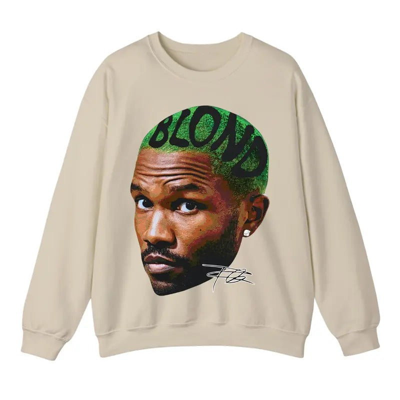 Retro Oceans Rapper T-shirt, Rap Sweatshirt Blonds Album Hoodie for Men Women, Frank Ocean Blond Unisex | PureTeeCo.com