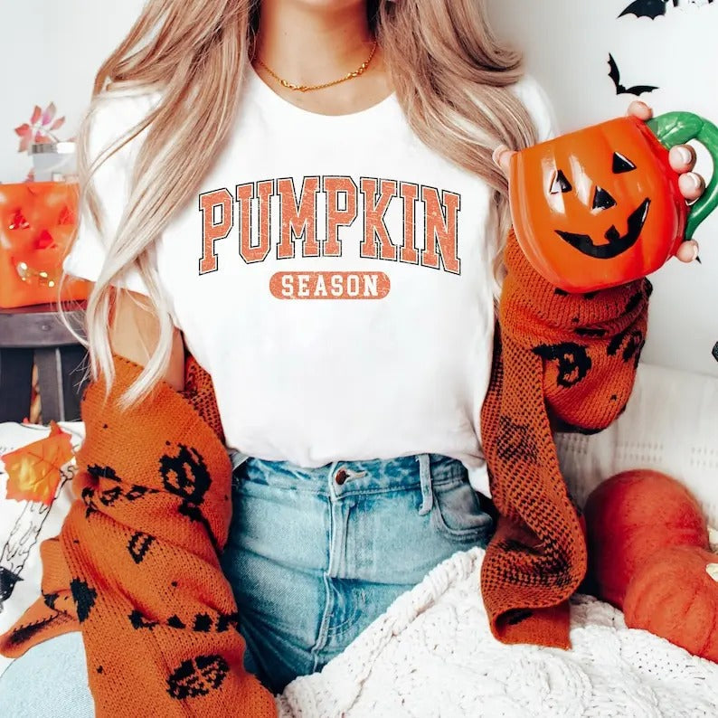 Retro Pumpkin Season Sweatshirt, Cute Fall Sweatshirt, Thanksgiving Gift, Halloween Sweatshirts For Women, Fall Gifts,...