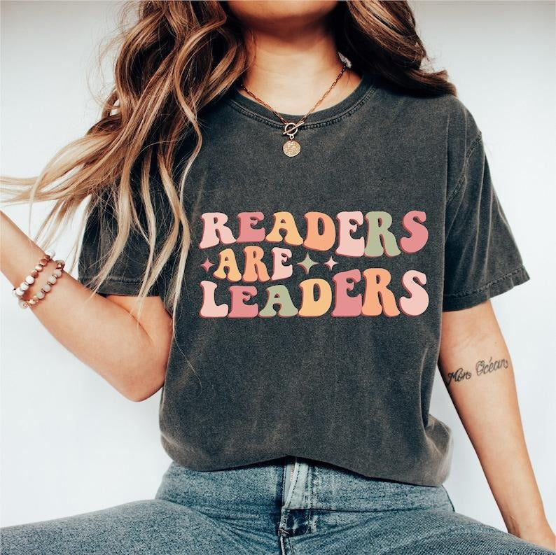 Retro Readers Are Leaders Shirt, Cute Teacher Appreciation, Funny Back to School Shirt, Team Elementary School Teacher ...