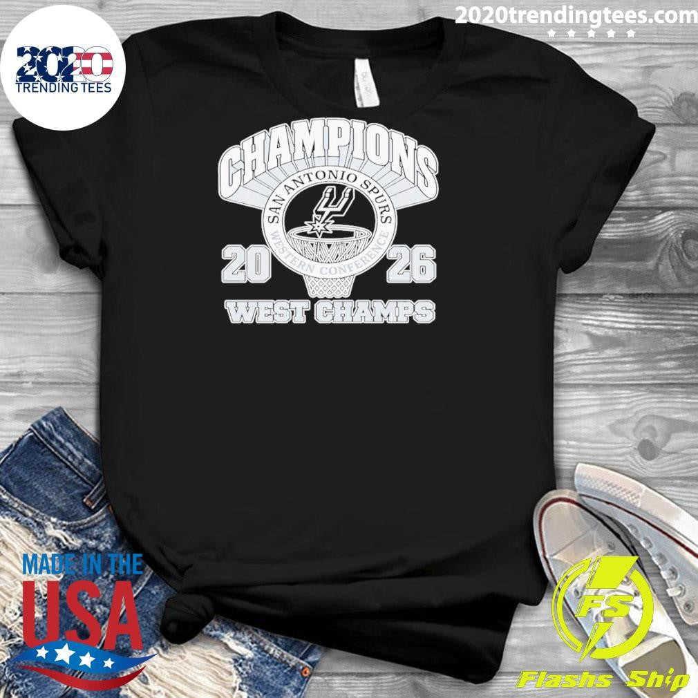 Retro San Antonio Basketball 2026 Spurs West Champs Shirt