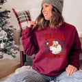 Retro Santa University Christmas Sweatshirt, Retro Christmas Santa Shirt, Cute Santa Xmas Sweater, Cute Women Christmas...