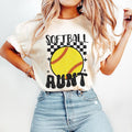Retro Softball Aunt T-Shirt, Softball T-Shirt, Sports T-Shirt, Softball Mom T-Shirt Hoodie, Sweatshirt | PureTeeCo.com