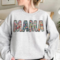 Retro Spring Flowers Mama Sweatshirt, Retro Boho mama Sweatshirt, Floral mama Sweatshirt, Mother sublimation Sweatshirt,...