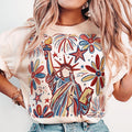 Retro Statue of Liberty 4th of July Shirt America Girl Independence Day Tee Patriotic Graphic T-Shirt 100% Cotton Hoodie,...