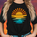 Retro Sunset T-Shirt, Vacation Shirt, Beach Shirt, Retro Vacation Shirt, Beach Vibes, Hello Summer, Sunshine Shirt,...