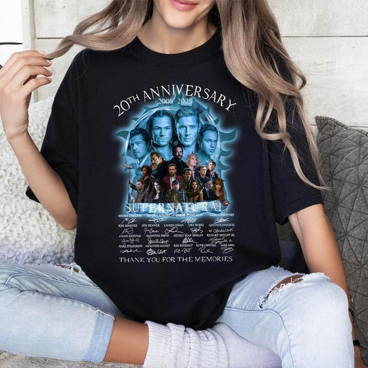 Retro Supeerenatural Homage Shirt, Casual Cotton Sam-Winchester Shirt, Dean-Winchester Shirt, Friends Supeerenatural Shirt, Vintage Supeerenatural Shirt., tshirt hot trend 2025style{n002}2