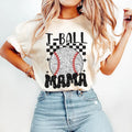 Retro T-Ball Mama Shirt, Baseball Mom Crewneck, Tee Ball Game Day Shirt, Sports Mom Sweater, Baseball Season Unisex...