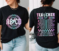 Retro Teacher Shirt, ABCD Teacher Tour Shirt,Back To School Shirt,End of Year Pnh Shirt,Teacher Gift,Kindergarten Teacher...