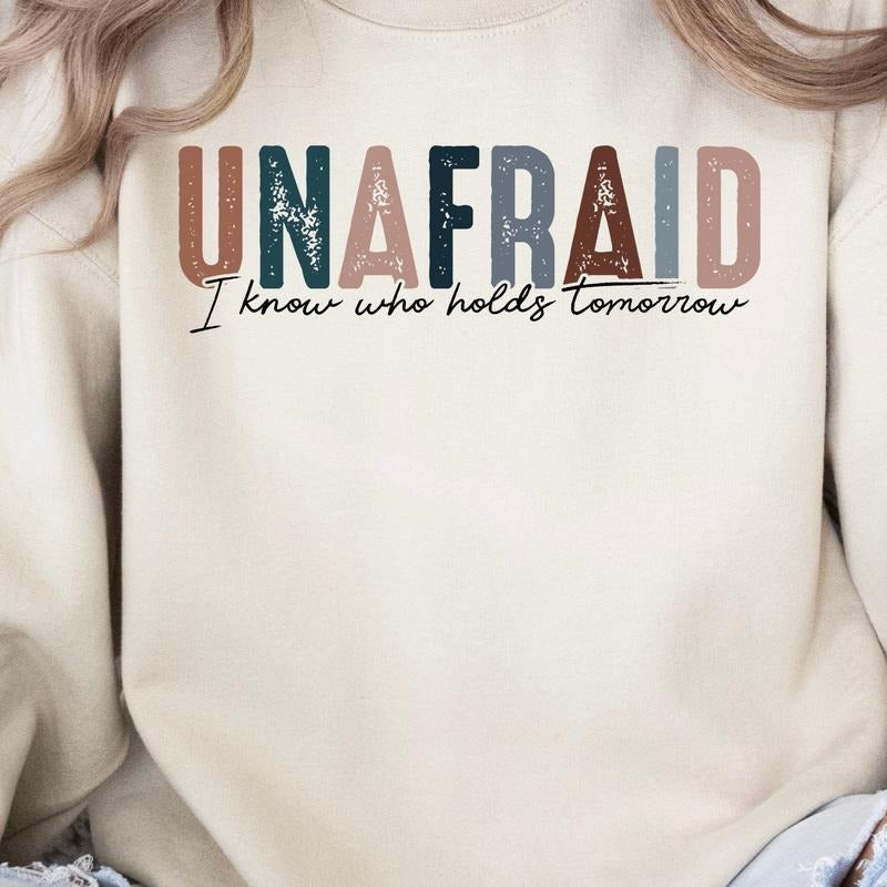 Retro Unafraid Christian Sweatshirt T-Shirts, Hoodie | PureTeeCo.com