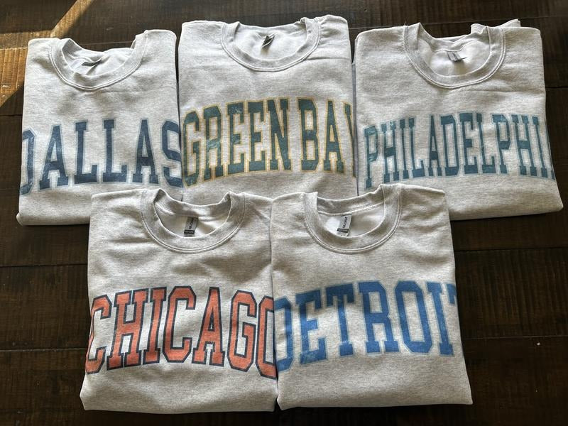 Retro Varsity Style Football Sweatshirt Comfortable Fall Sweatshirt T-Shirts, Hoodie | PureTeeCo.com