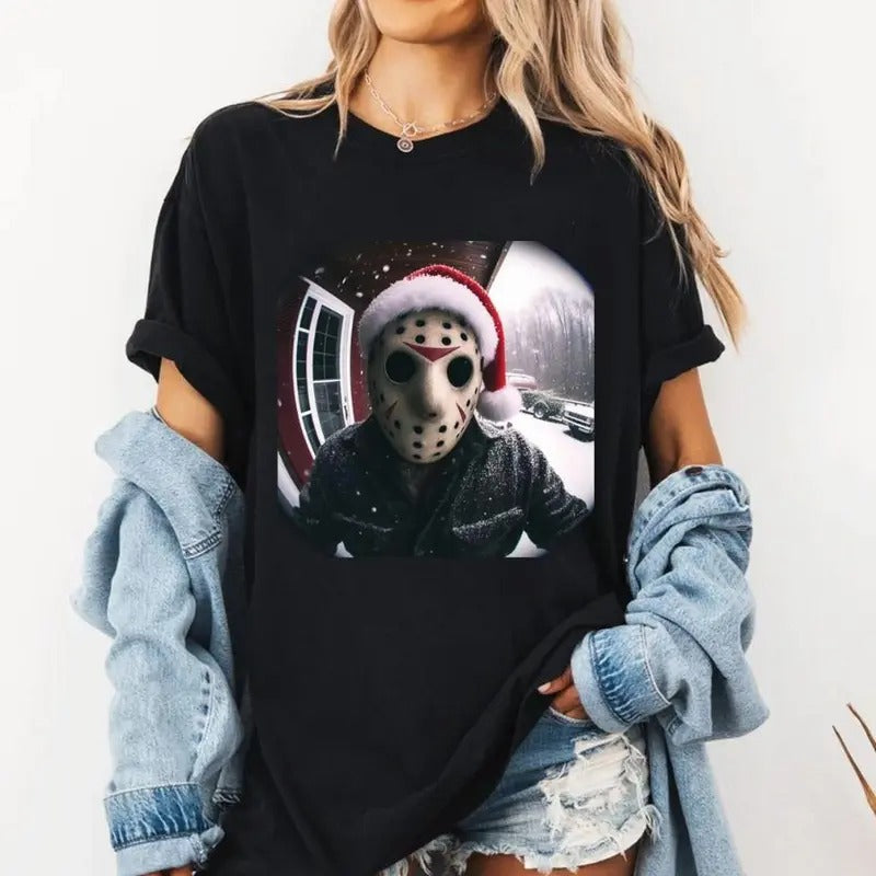 Retro Vintage Jason Halloween Graphic T-shirt,Friday The 13th Shirt Christmas Heart Hands Hoodie, Sweatshirt | PureTeeCo.com