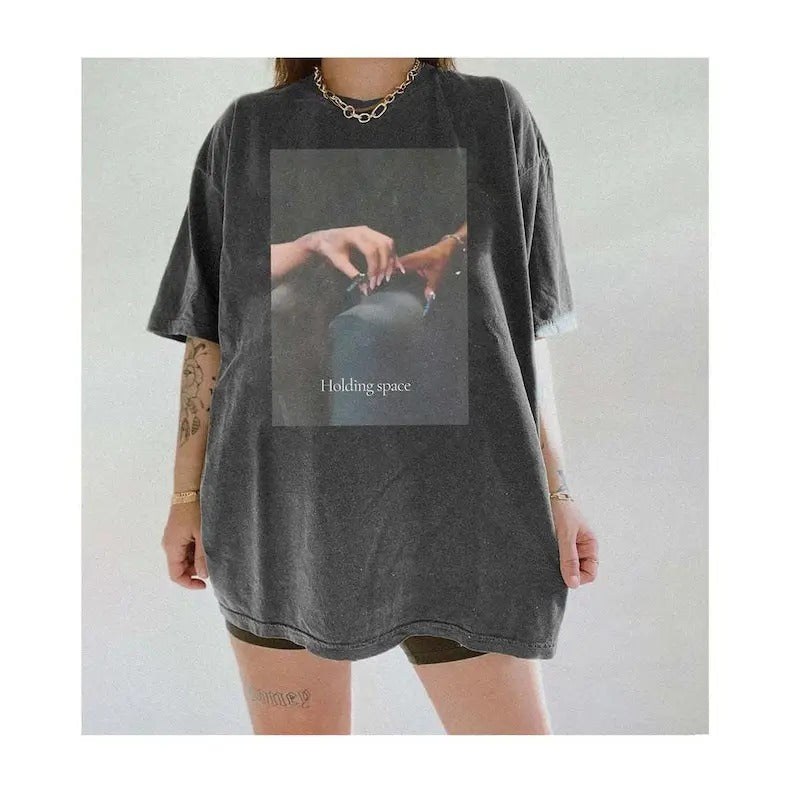 Retro Wicked Shirt, Holding Space Ariana Cynthia Finger Hold Defying Gravity Meme Wicked Movie Gift Broadway Shirt,...