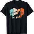 Retro Wolf Landscape Mountain Trees Wolf Lover T-Shirt Hoodie, Sweatshirt | PureTeeCo.com