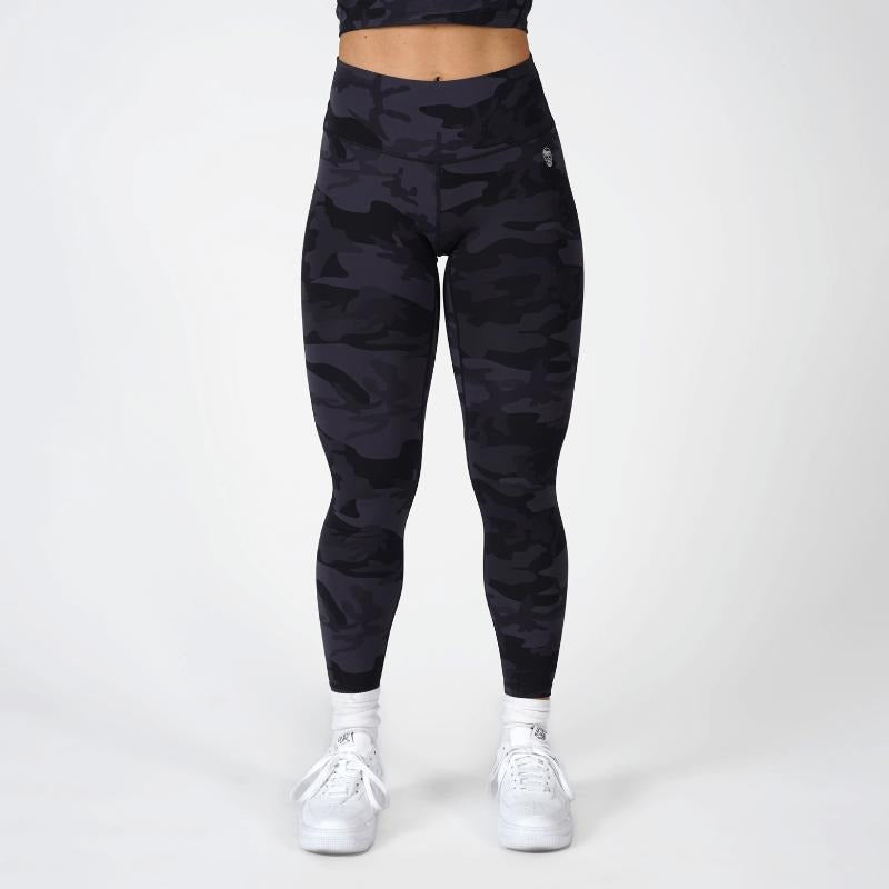 Revive Women's Midnight Camo Athletic Leggings - High-performance Compression T-Shirts, Hoodie, Sweatshirt | PureTeeCo.com